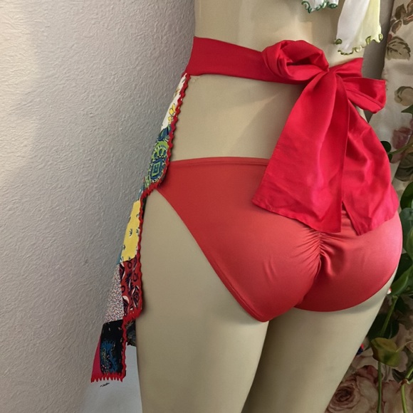 Vintage Apron Hand Made Multi colors multi Pattern Patch - Picture 6 of 9